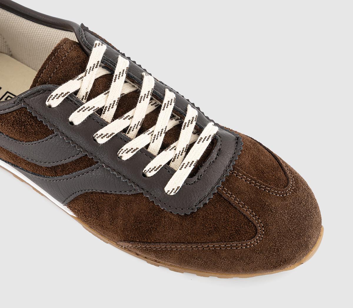 OFFICEThunder Suede Slim Sole RunnerBrown Suede