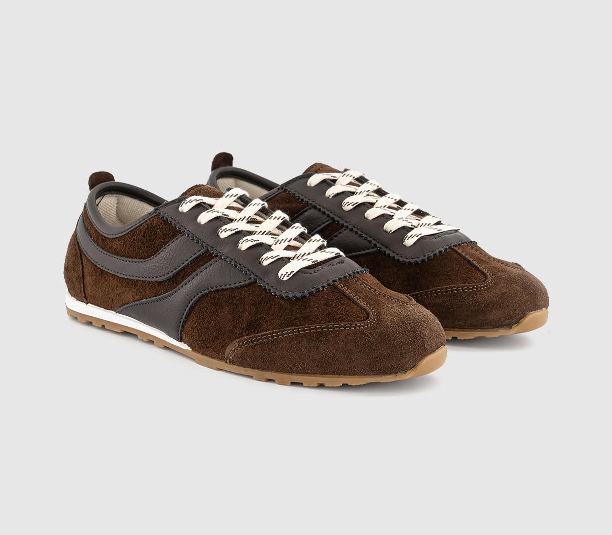 OFFICEThunder Suede Slim Sole RunnerBrown Suede