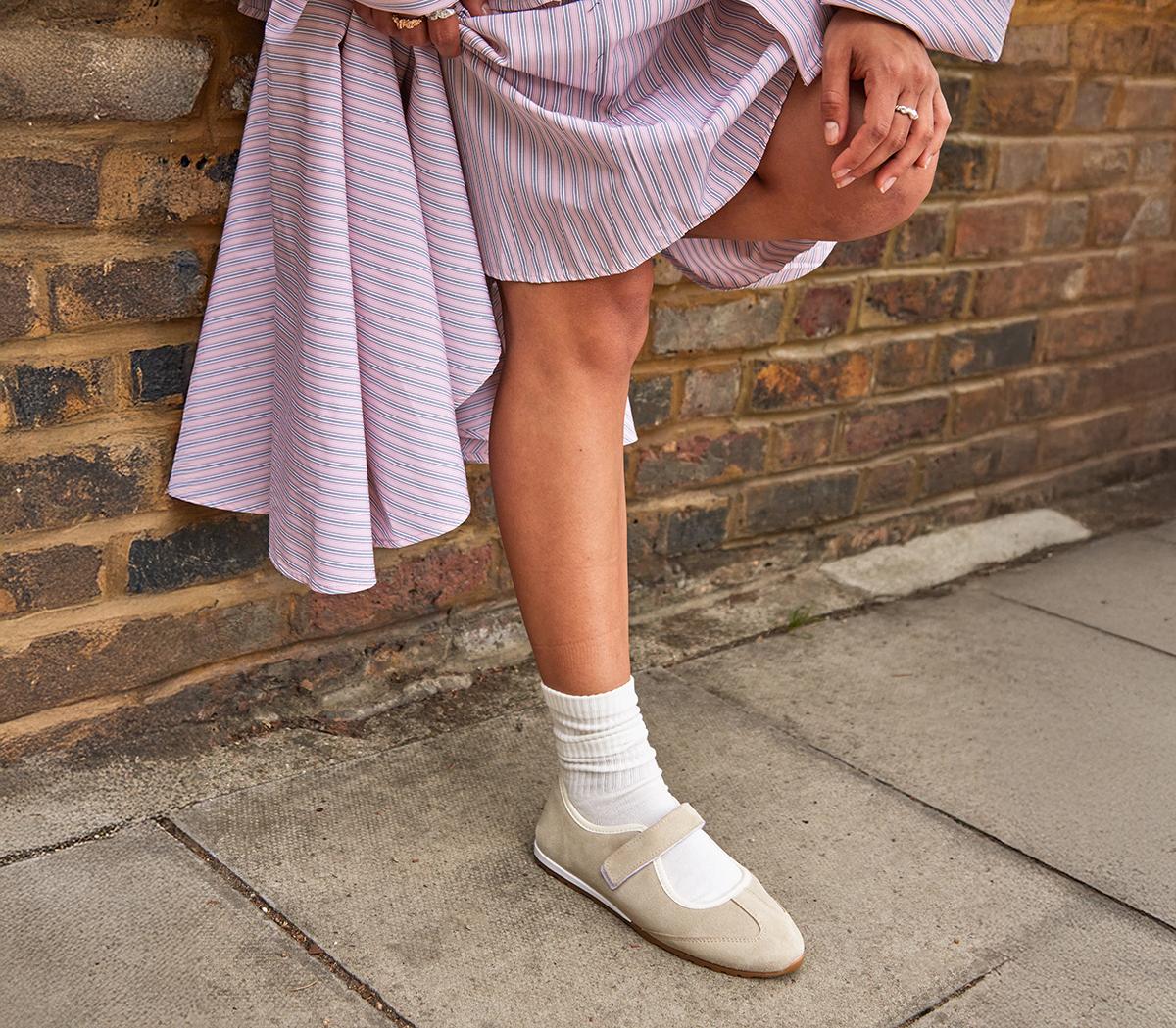 OFFICETalent Mary Jane Ballerina SneakersTaupe Suede