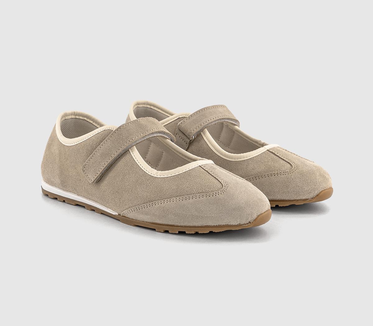 OFFICETalent Mary Jane Ballerina SneakersTaupe Suede