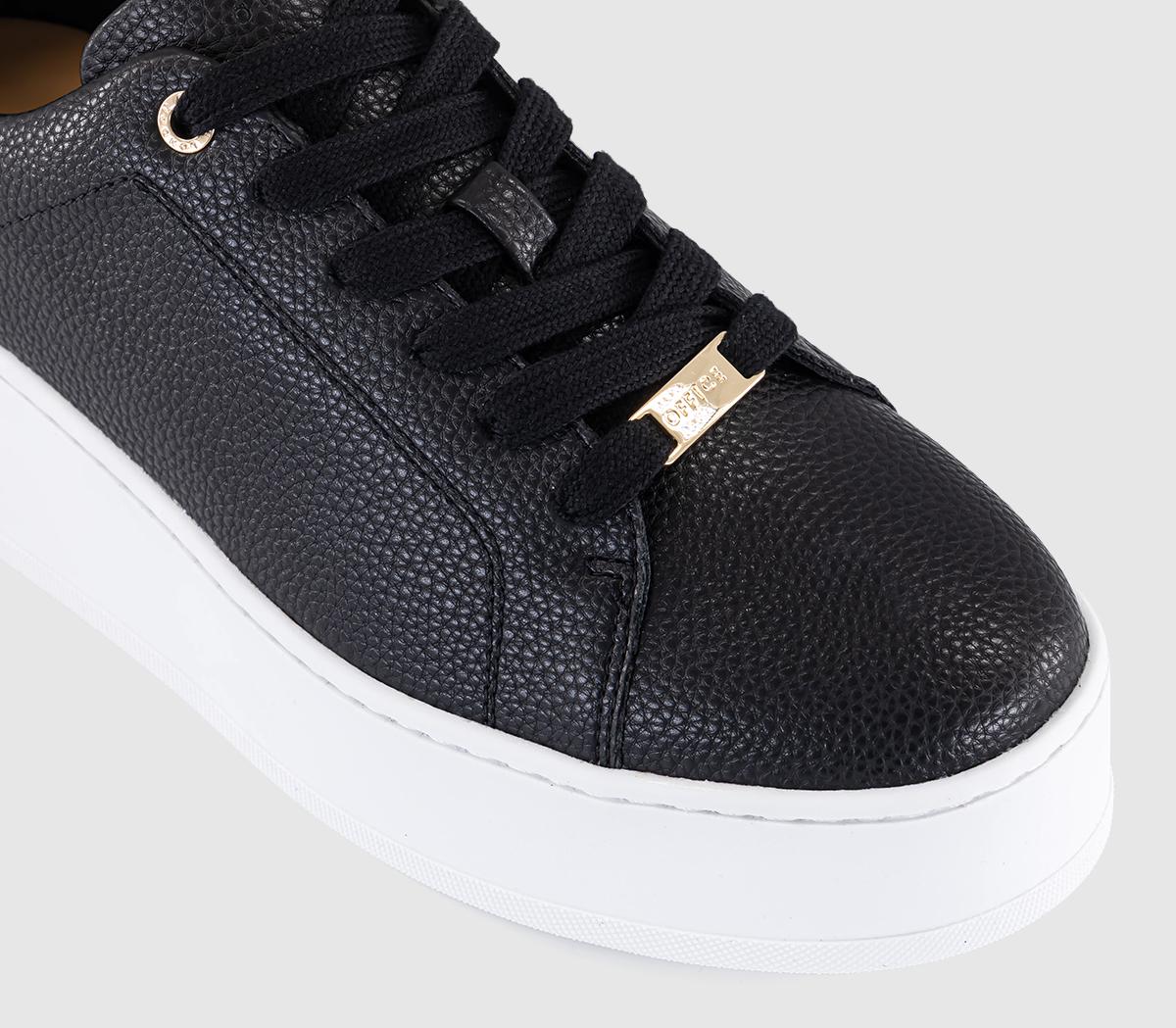 OFFICETedi Lace Up Platform TrainersBlack