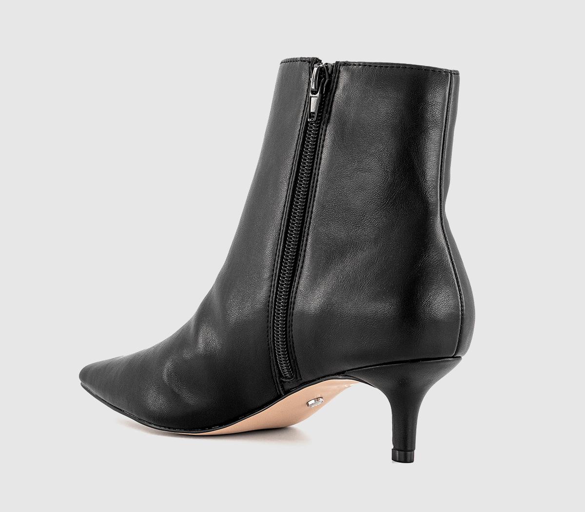 OFFICEAmelie Kitten Heel Ankle BootsBlack