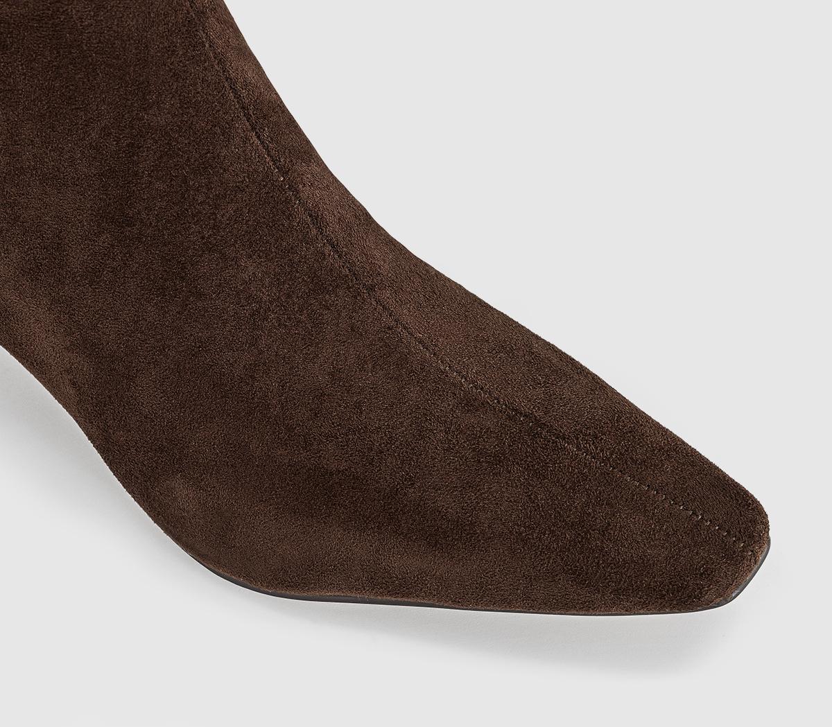 OFFICEAmelie Kitten Heel Ankle BootsBrown
