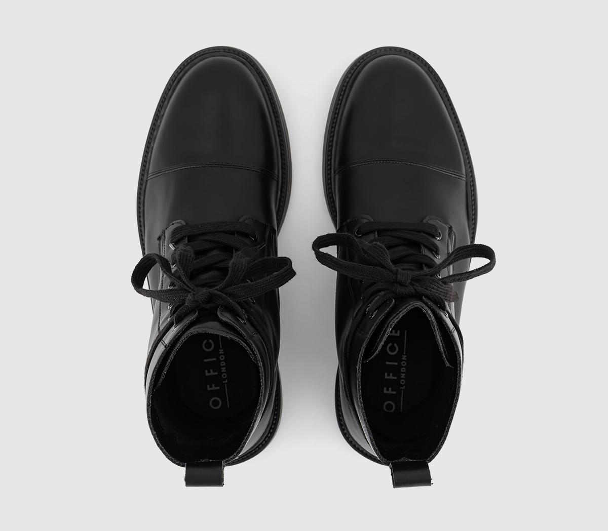 OFFICEBenedict Toe Cap Lace BootsBlack