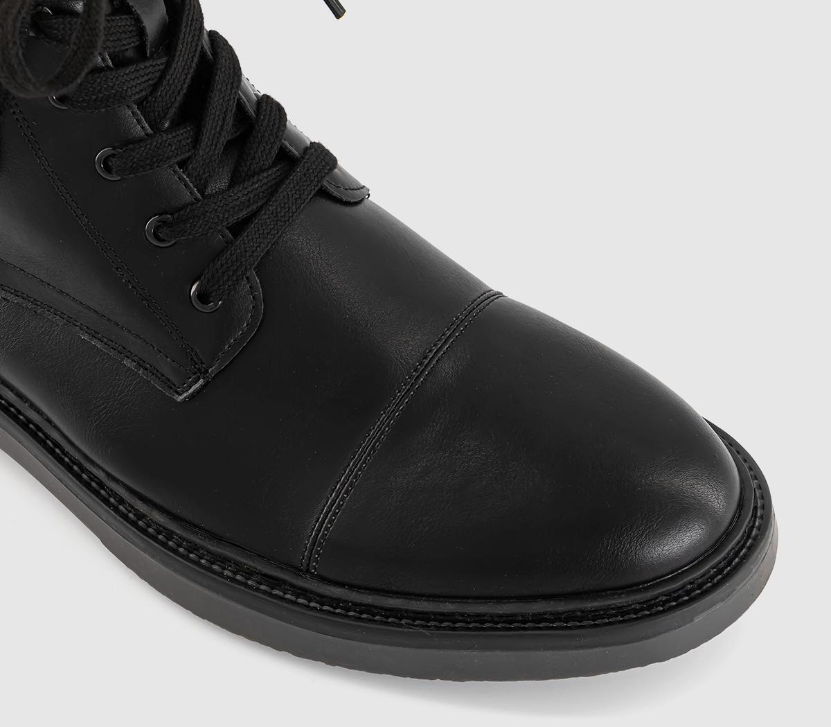 OFFICEBenedict Toe Cap Lace BootsBlack