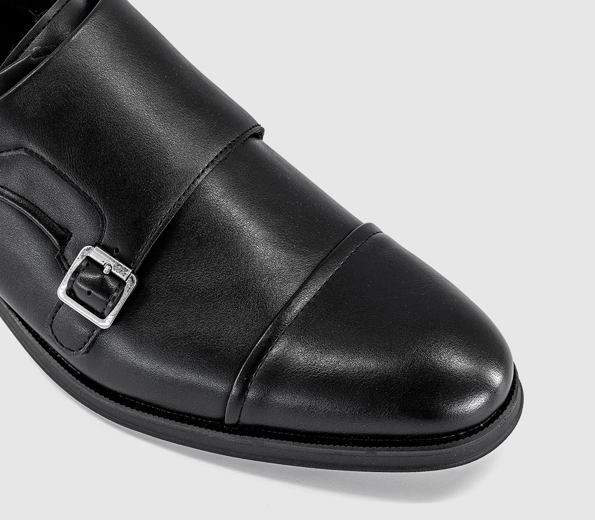 OFFICEMoseley Double Monk Strap ShoesNew Black