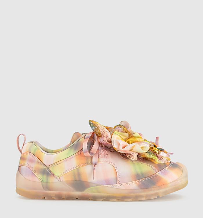 KEEN Jasper Trainers Collina Strada Plaid Seashell Pink