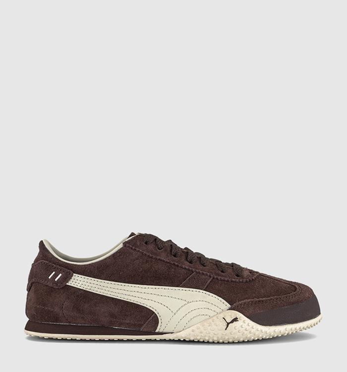 PUMA Bella UT Classic Trainers Chocolate Brown Alpine Snow