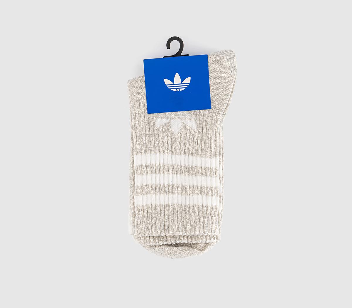 adidasCrew Socks 2 PairsGold White Glitter