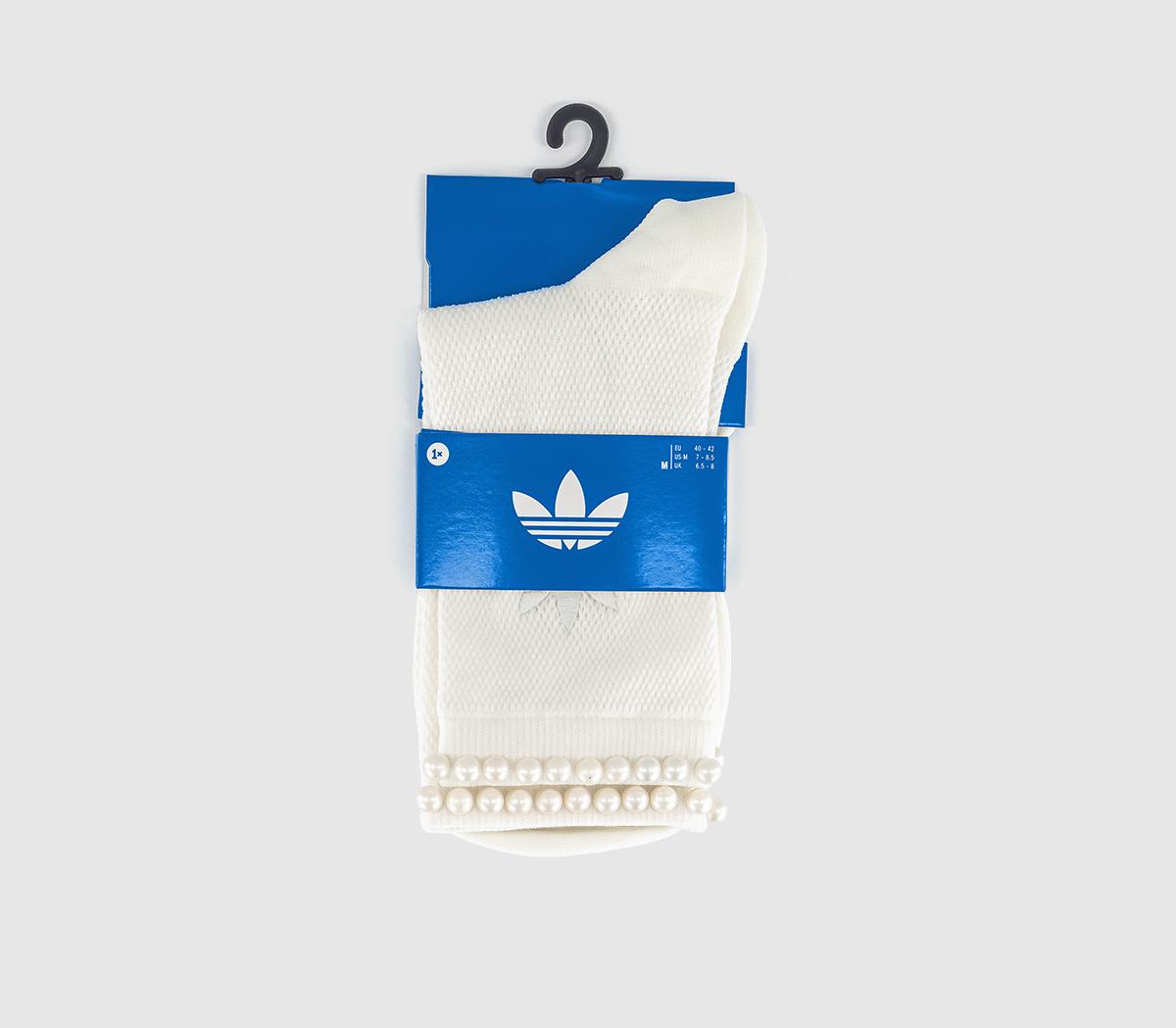 adidasCrew Socks 1 PairOff White Pearl
