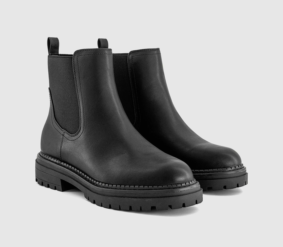 OFFICEAuburn Chunky Chelsea Ankle BootsBlack