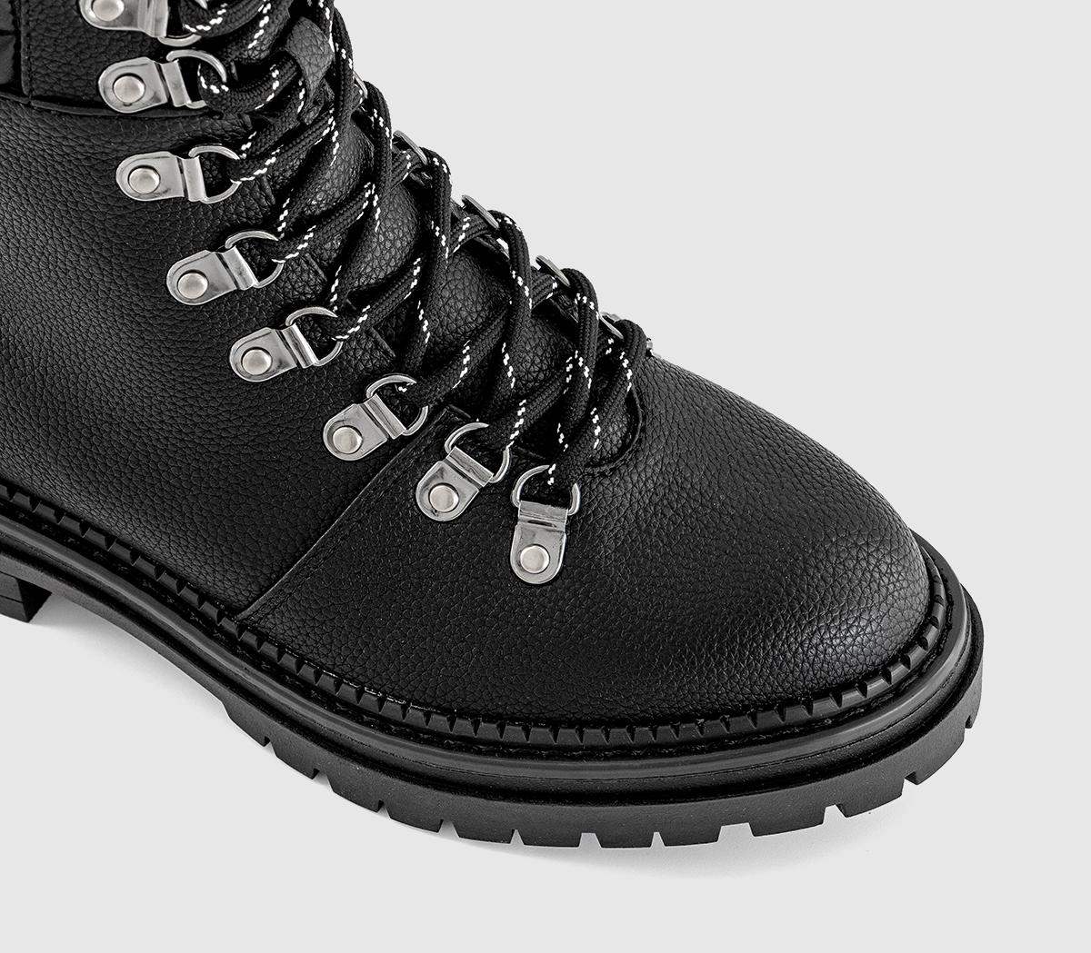OFFICEAmhurst Lace Up Hiker Ankle BootsBlack