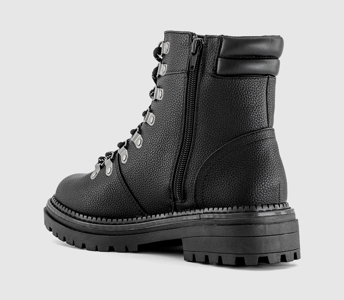 OFFICEAmhurst Lace Up Hiker Ankle BootsBlack