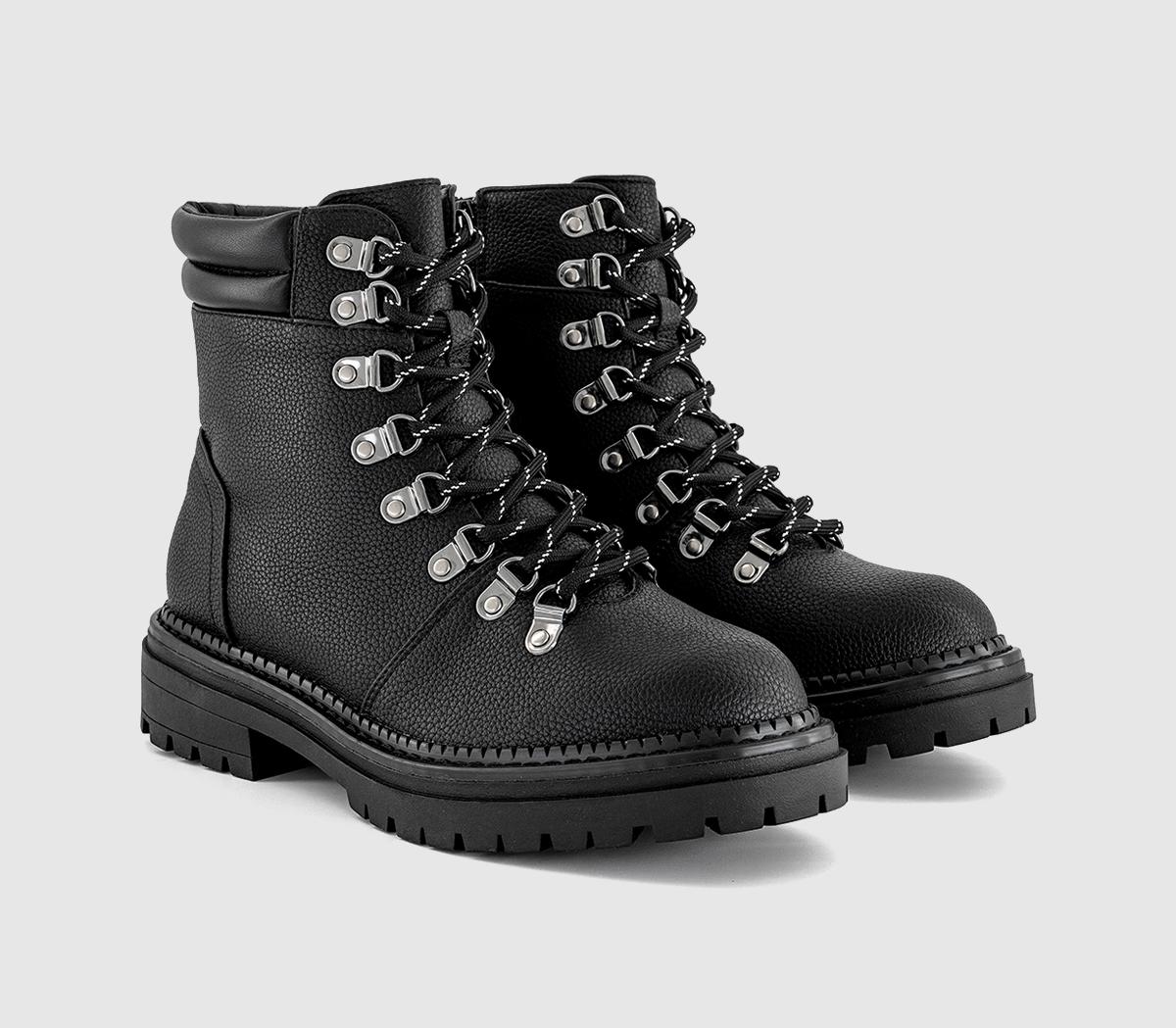 OFFICEAmhurst Lace Up Hiker Ankle BootsBlack