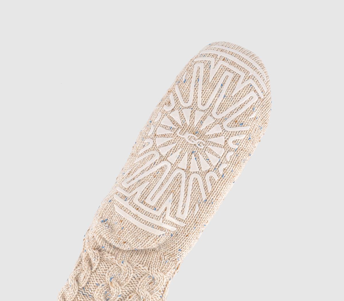 UGGElowyn Cable Knit Fleece Lined SocksCream Confetti