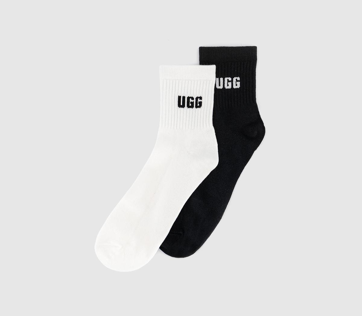 UGGQuinlin 2 Pack SocksWhite Black