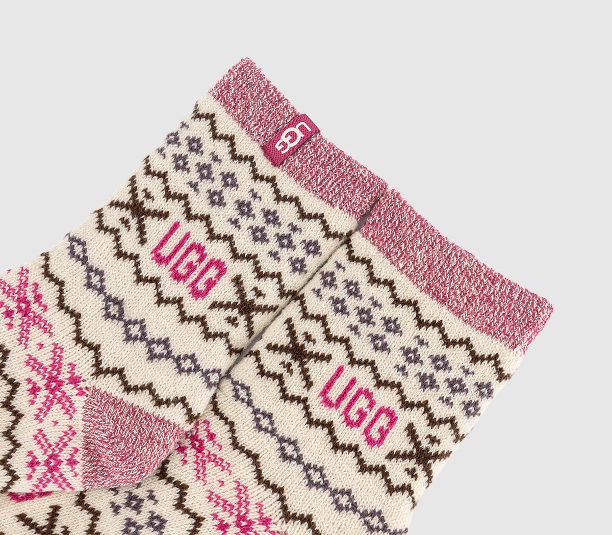 UGGCressida SocksPink Cream
