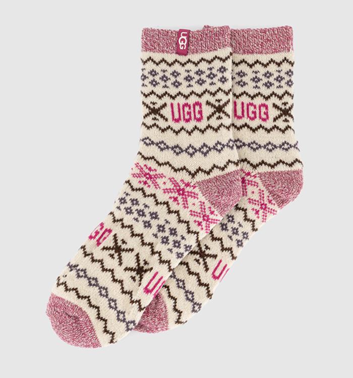UGG Cressida Socks Pink Cream