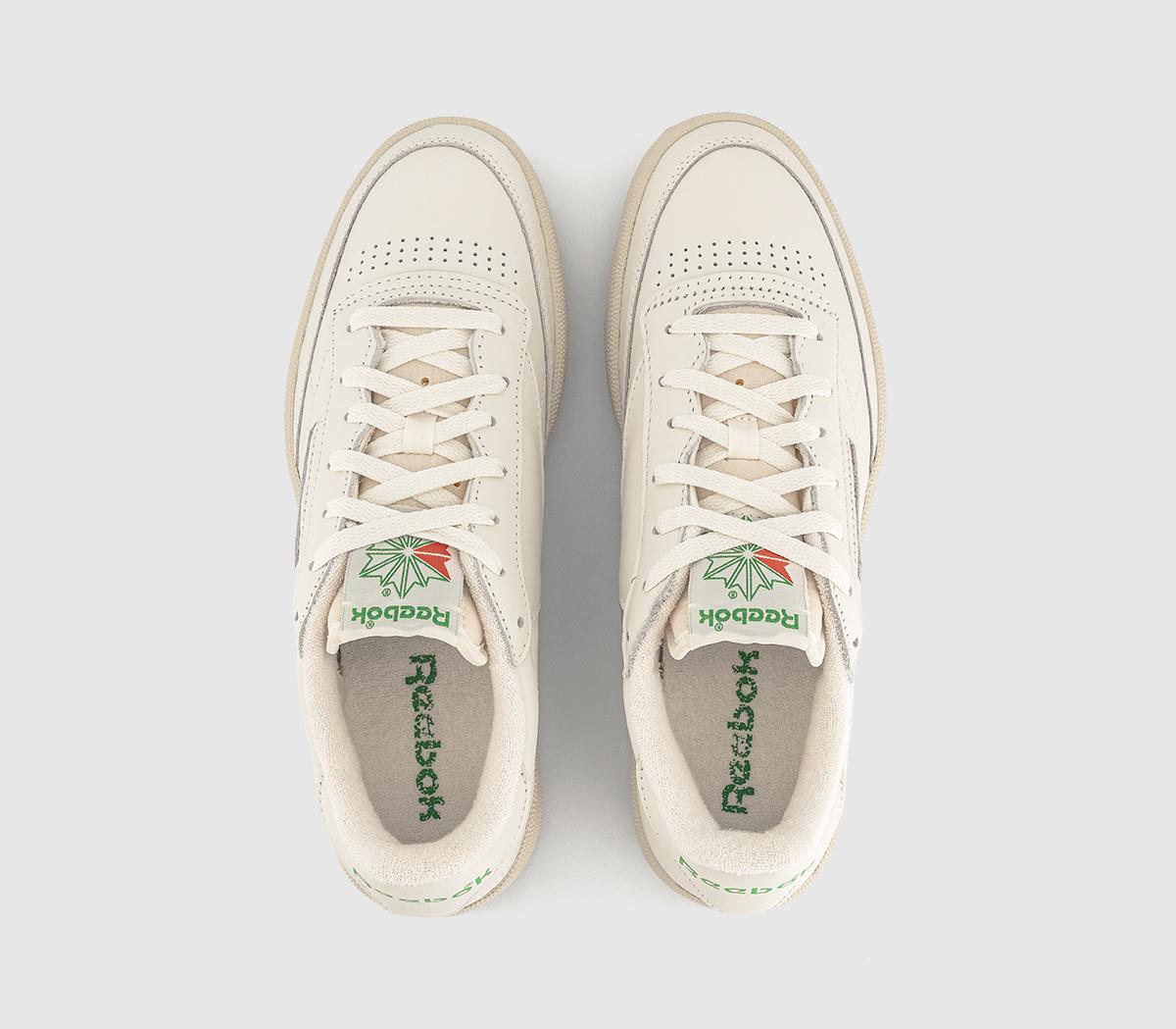 ReebokClub C 1985 TV TrainersChalk Paper White Green