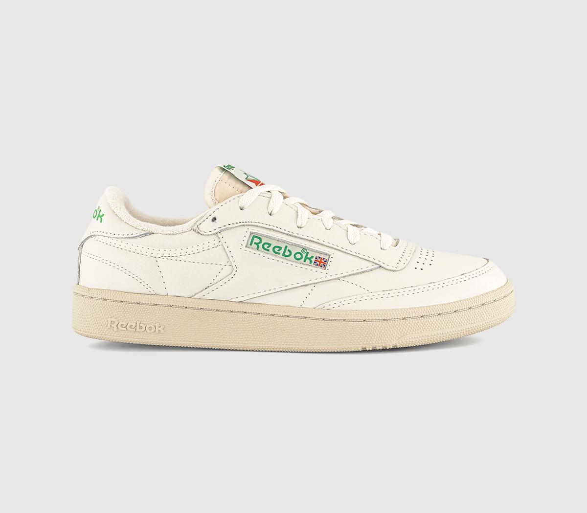 ReebokClub C 1985 TV TrainersChalk Paper White Green