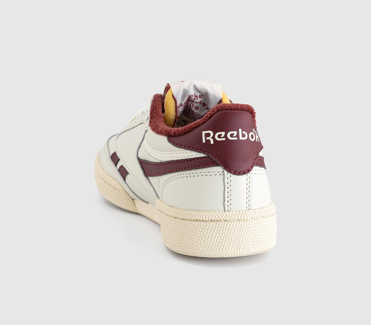 ReebokClub C Revenge TrainersVintage Chalk Paperwhite Burgundy