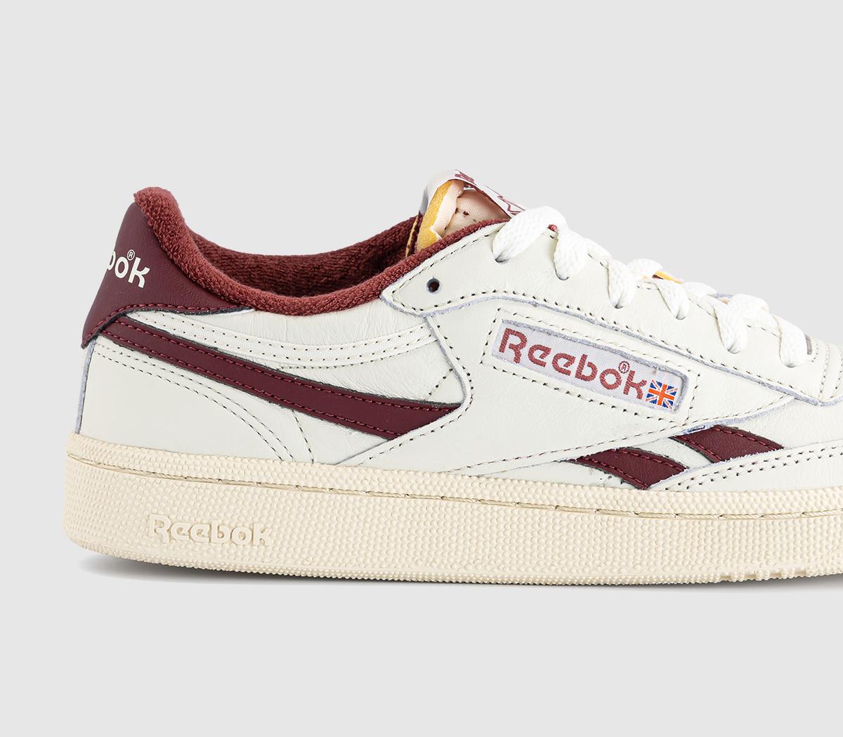 ReebokClub C Revenge TrainersVintage Chalk Paperwhite Burgundy