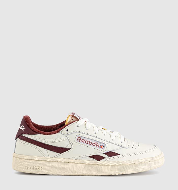 Reebok Club C Revenge Trainers Vintage Chalk Paperwhite Burgundy
