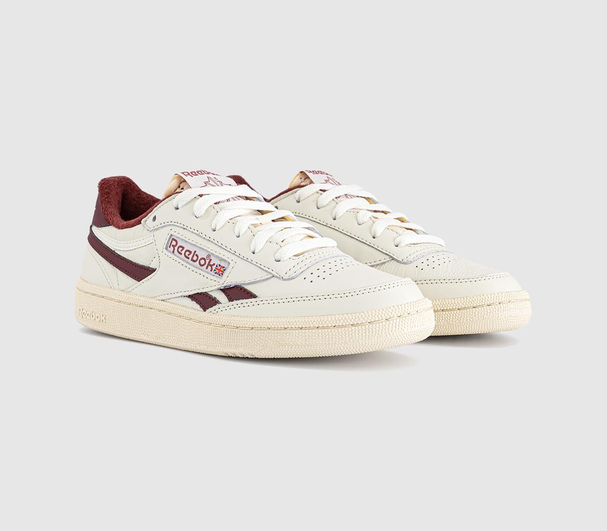 ReebokClub C Revenge TrainersVintage Chalk Paperwhite Burgundy