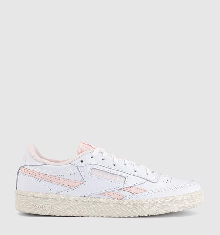 Reebok Club C Revenge Trainers White Chalk Pure Pink