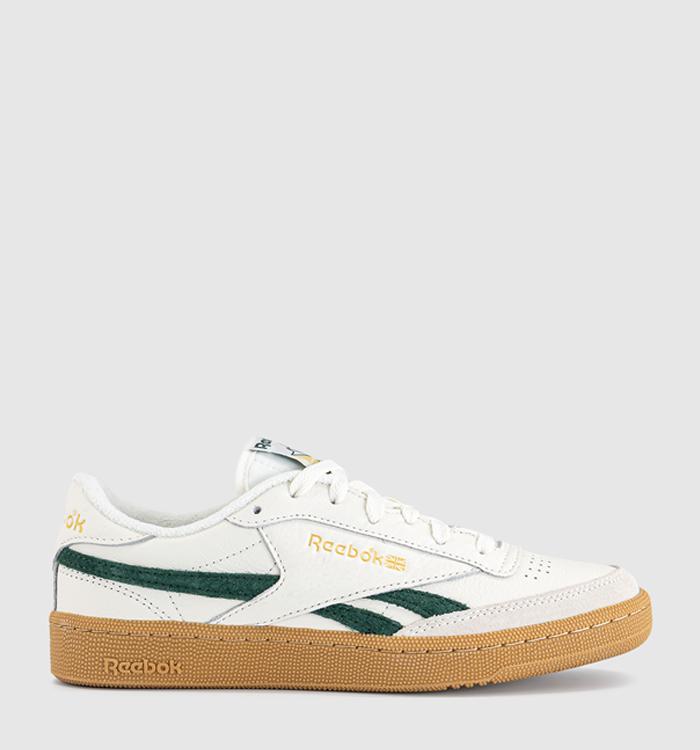 Reebok Club C Revenge Trainers Chalk Dark Green Gum