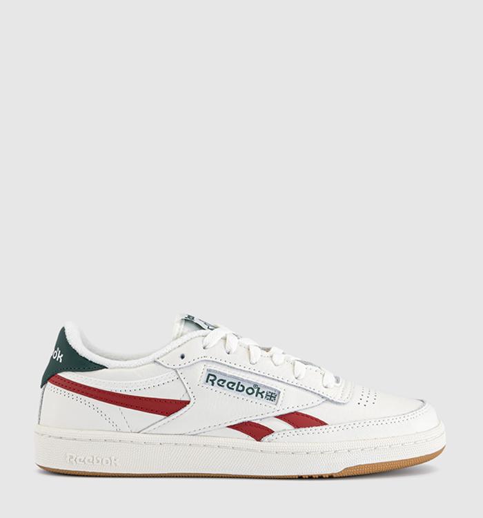 Reebok Club C Revenge Trainers White Red Green