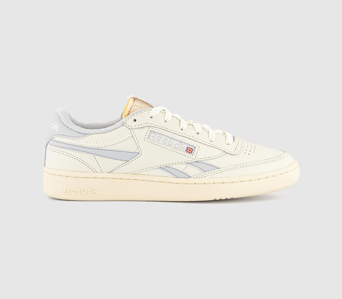 Reebok Club C Revenge Trainers Chalk  Grey in Women's Size 4, Office Shoes