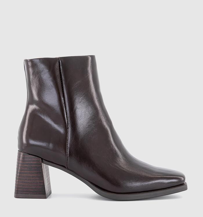 OFFICE Attire Smart Block Heels Burgundy