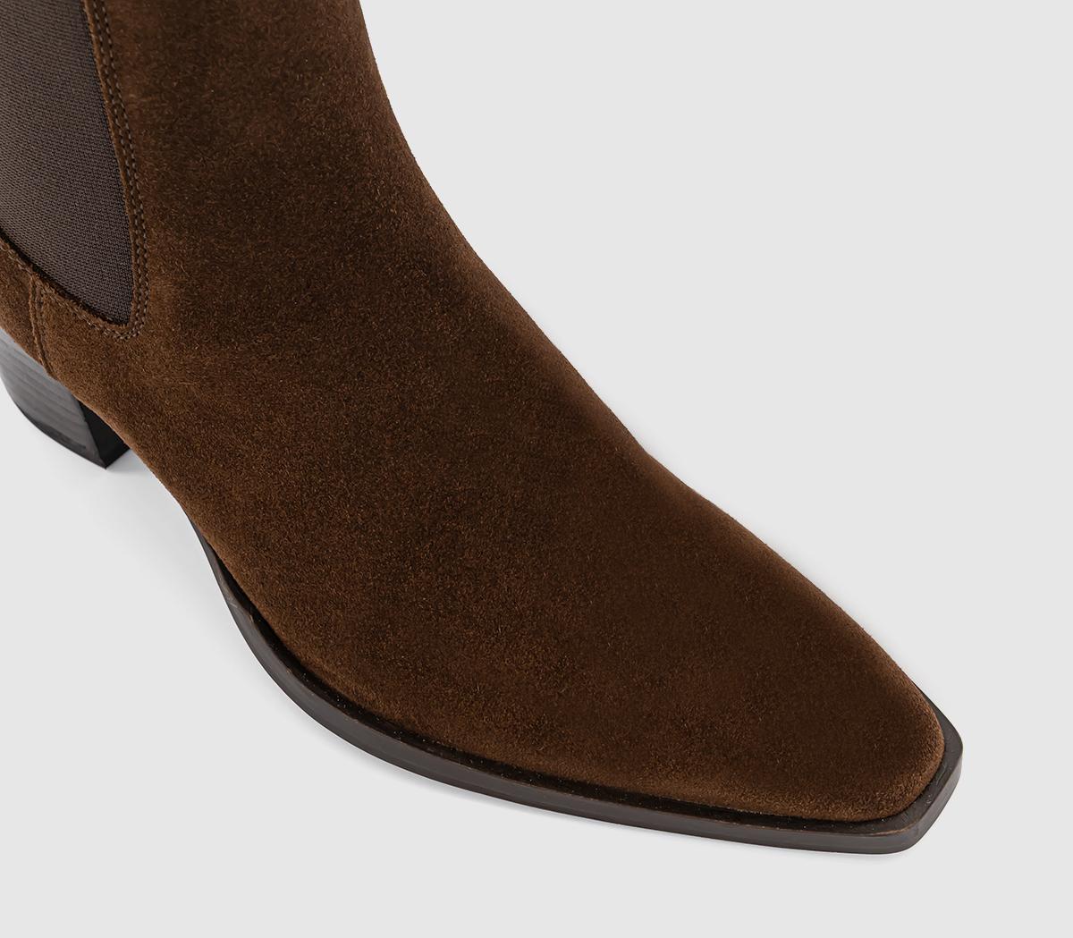 OFFICEAries Western Chelsea Ankle BootsBrown Suede
