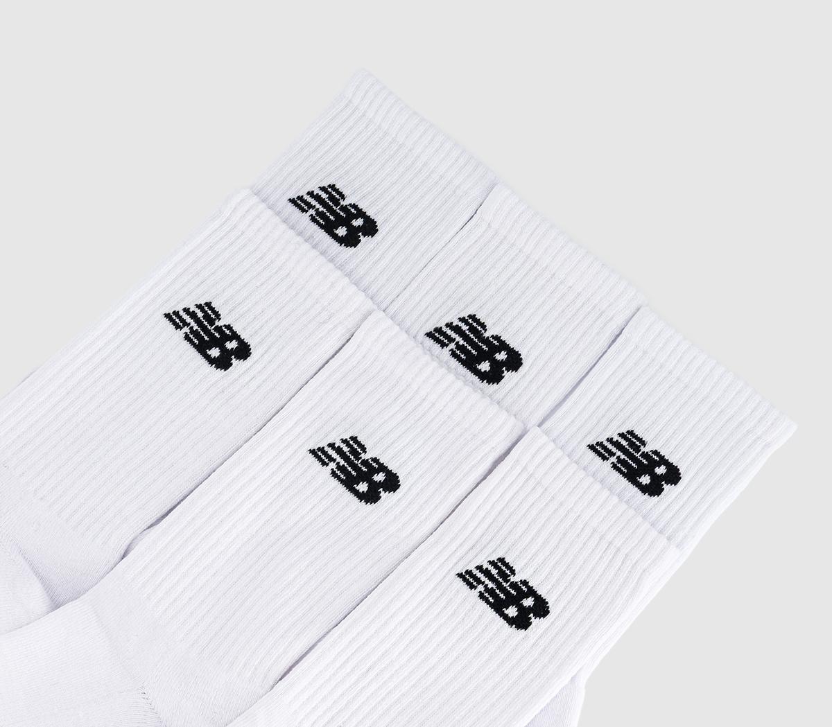 New Balance SocksEveryday Midcalf 6 Pairs SocksWhite