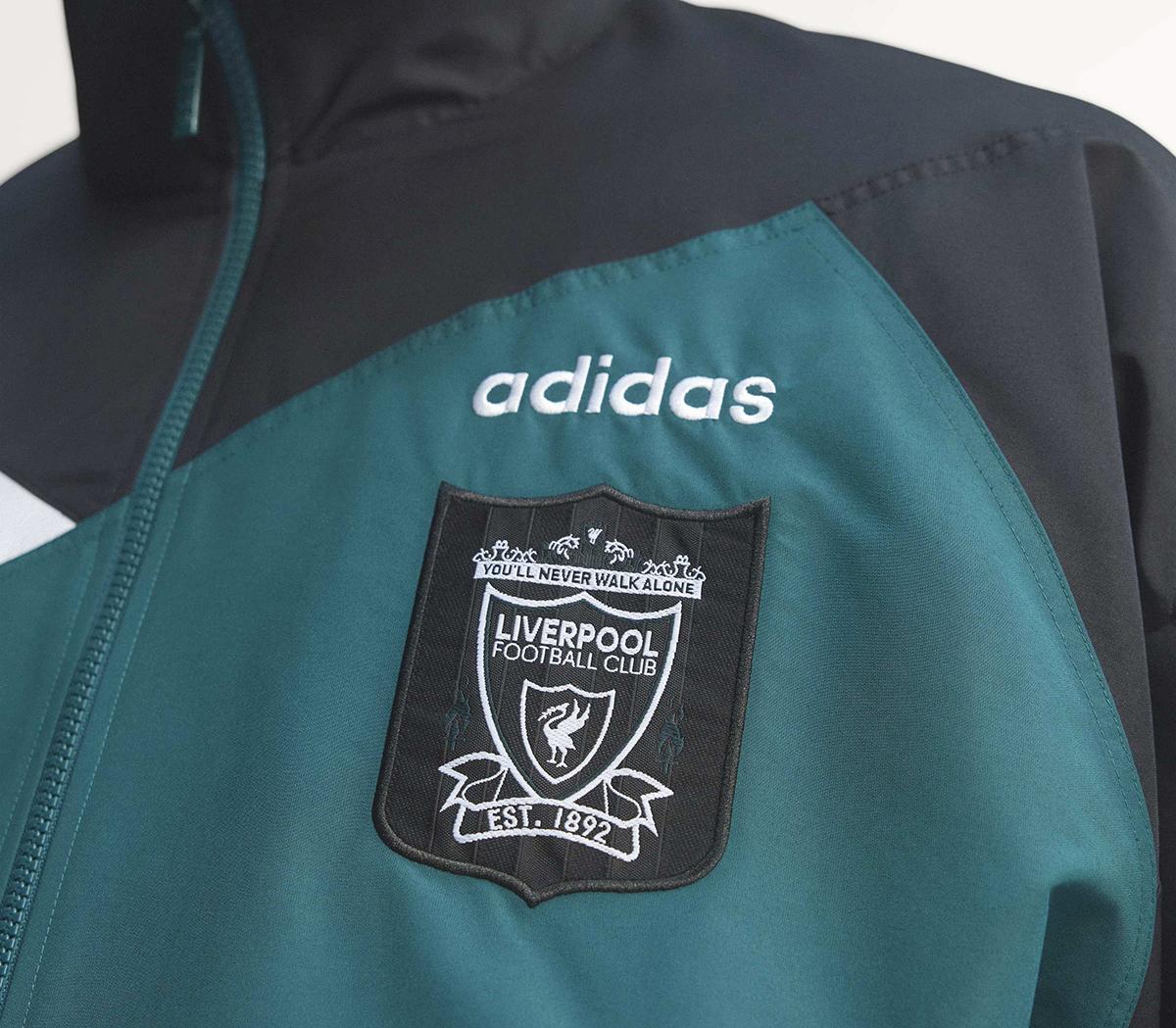 adidasLFC Track Top  95Rich Green Black