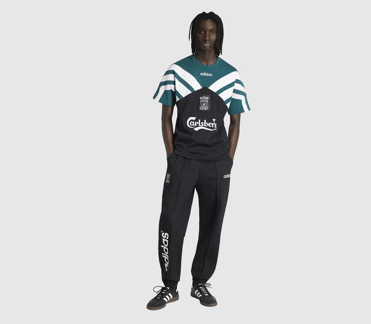 adidasLFC Tee 95Black Rich Green