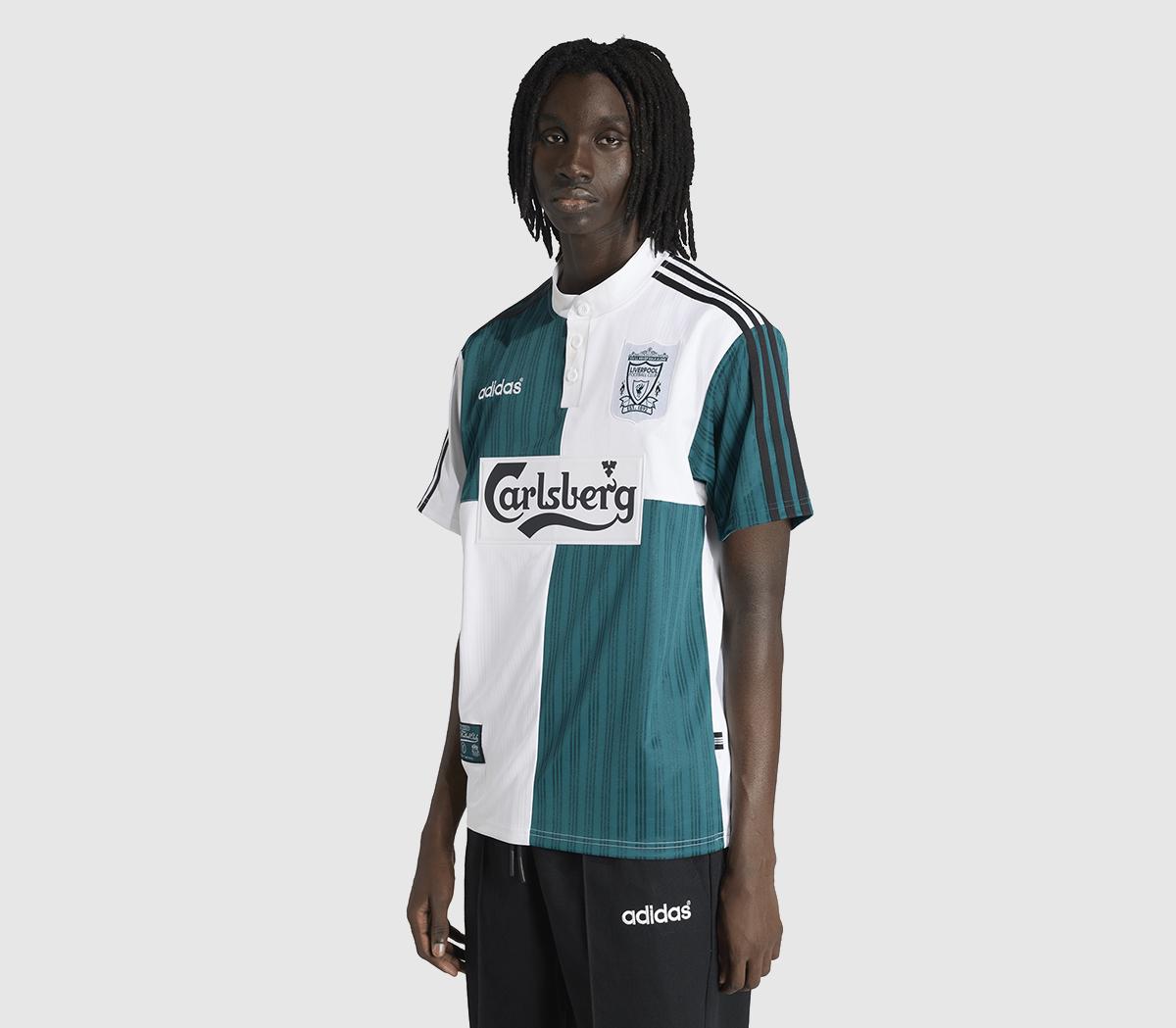 adidasLFC Away Jersey 95White Rich Green