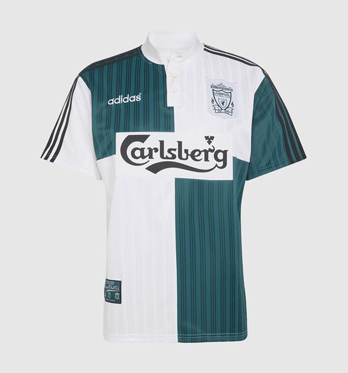 adidas LFC Away Jersey 95 White Rich Green
