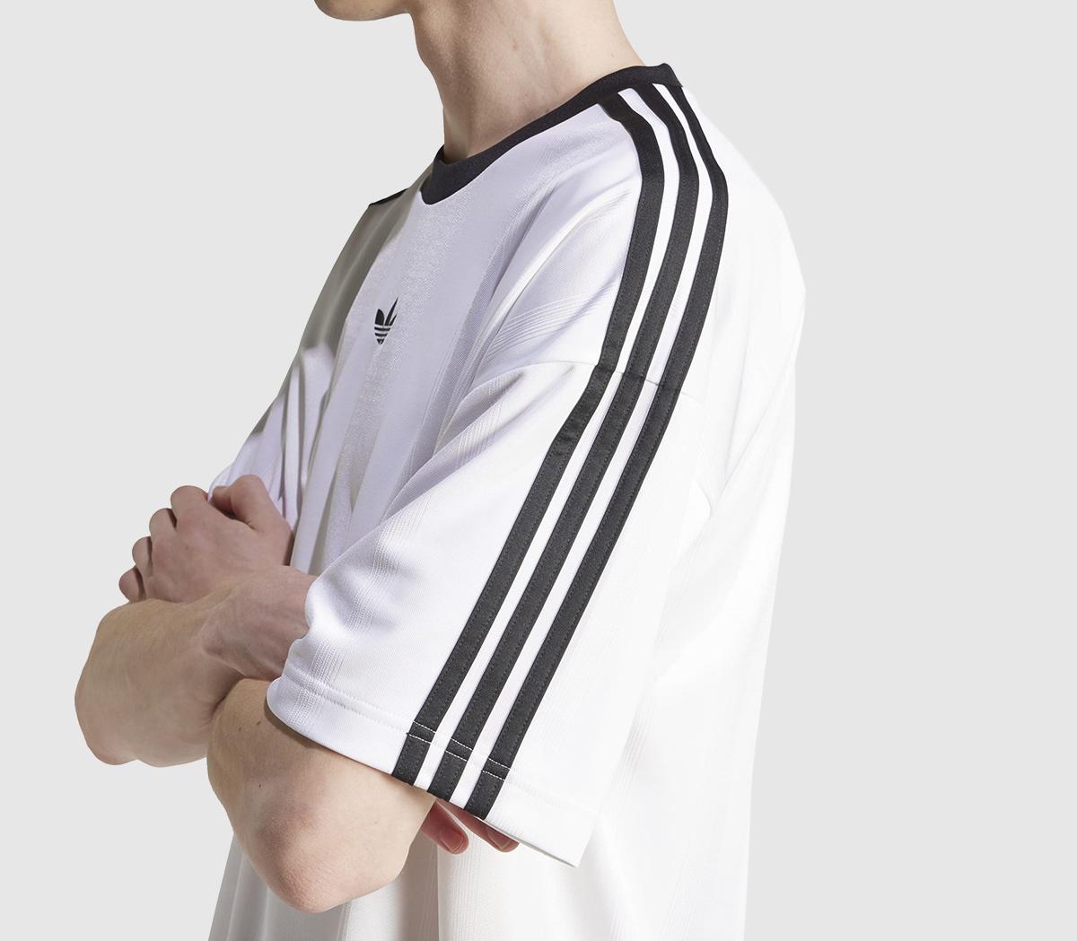 adidasJacquard Jersey MensWhite Black