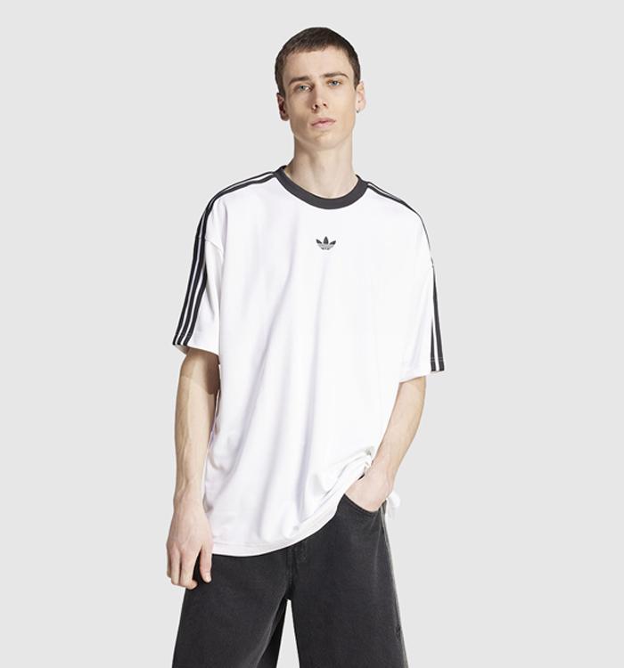 adidas Jacquard Jersey Mens White Black