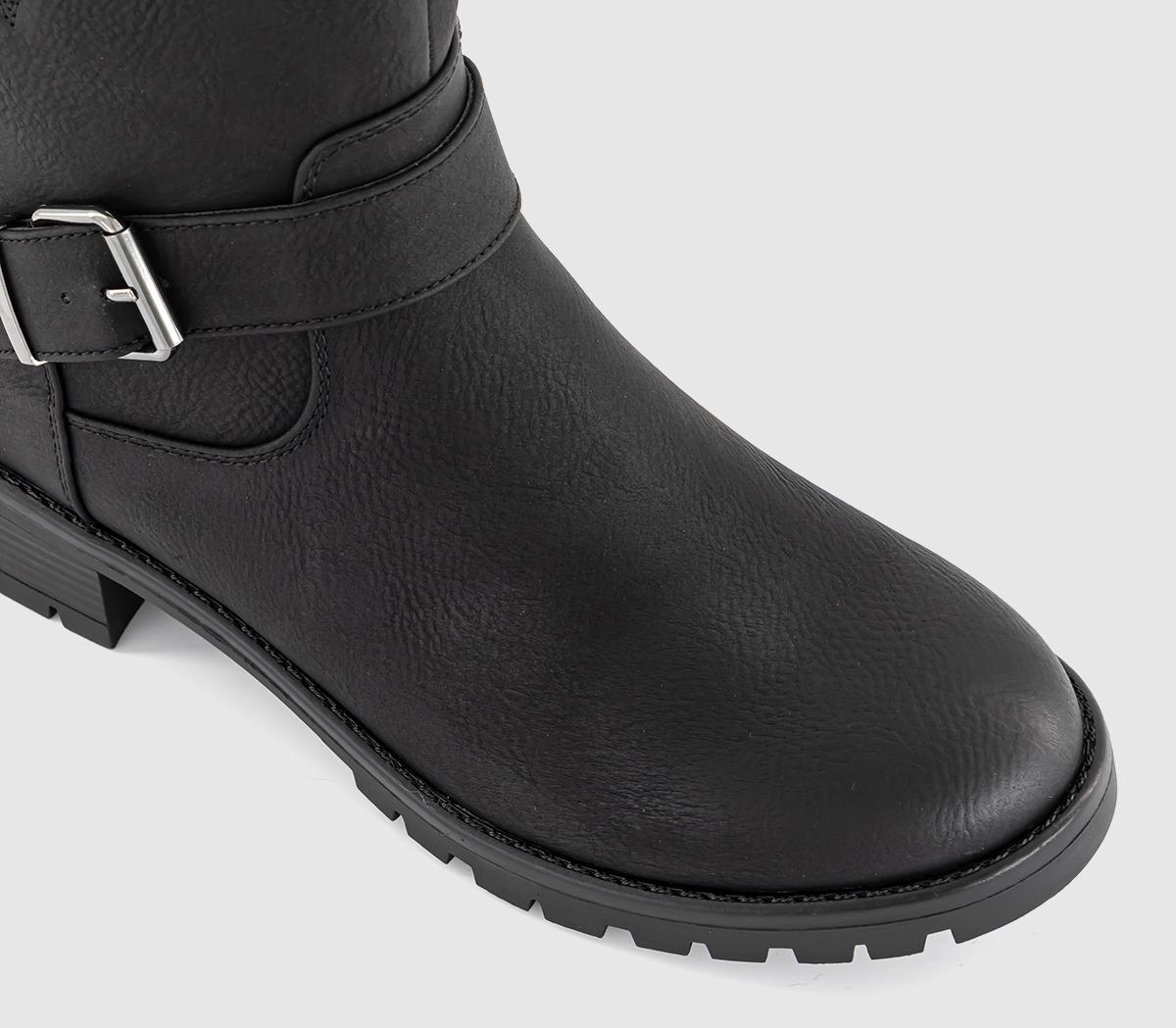EARTHADDICTEarth Addict Iris Buckle Detail Ankle BootsBlack