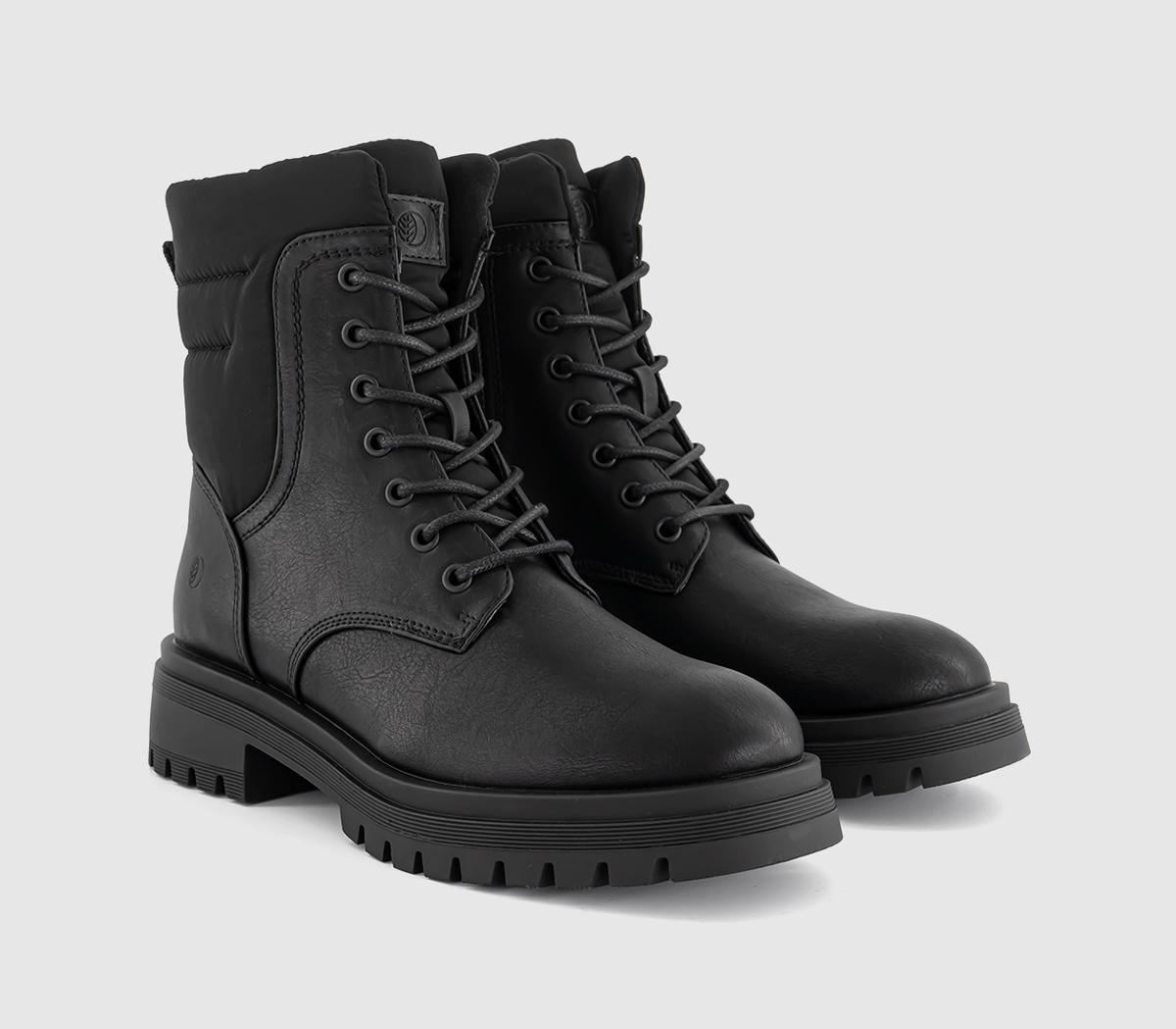 EARTHADDICTEarth Addict Bluebell Chunky Lace Up Ankle BootsBlack