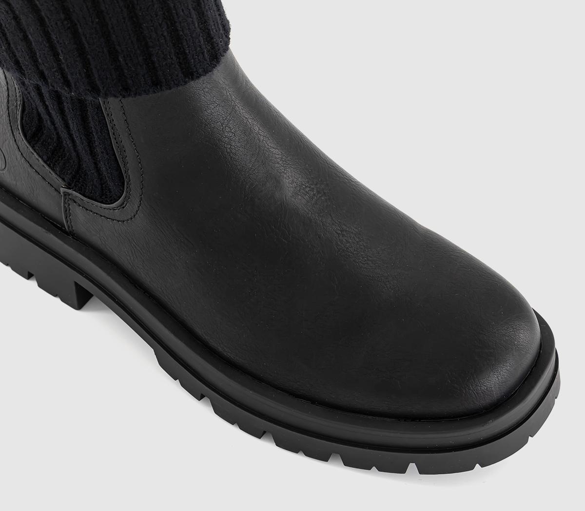 EARTHADDICTEarth Addict Orchid Folded Cuff Chelsea BootsBlack