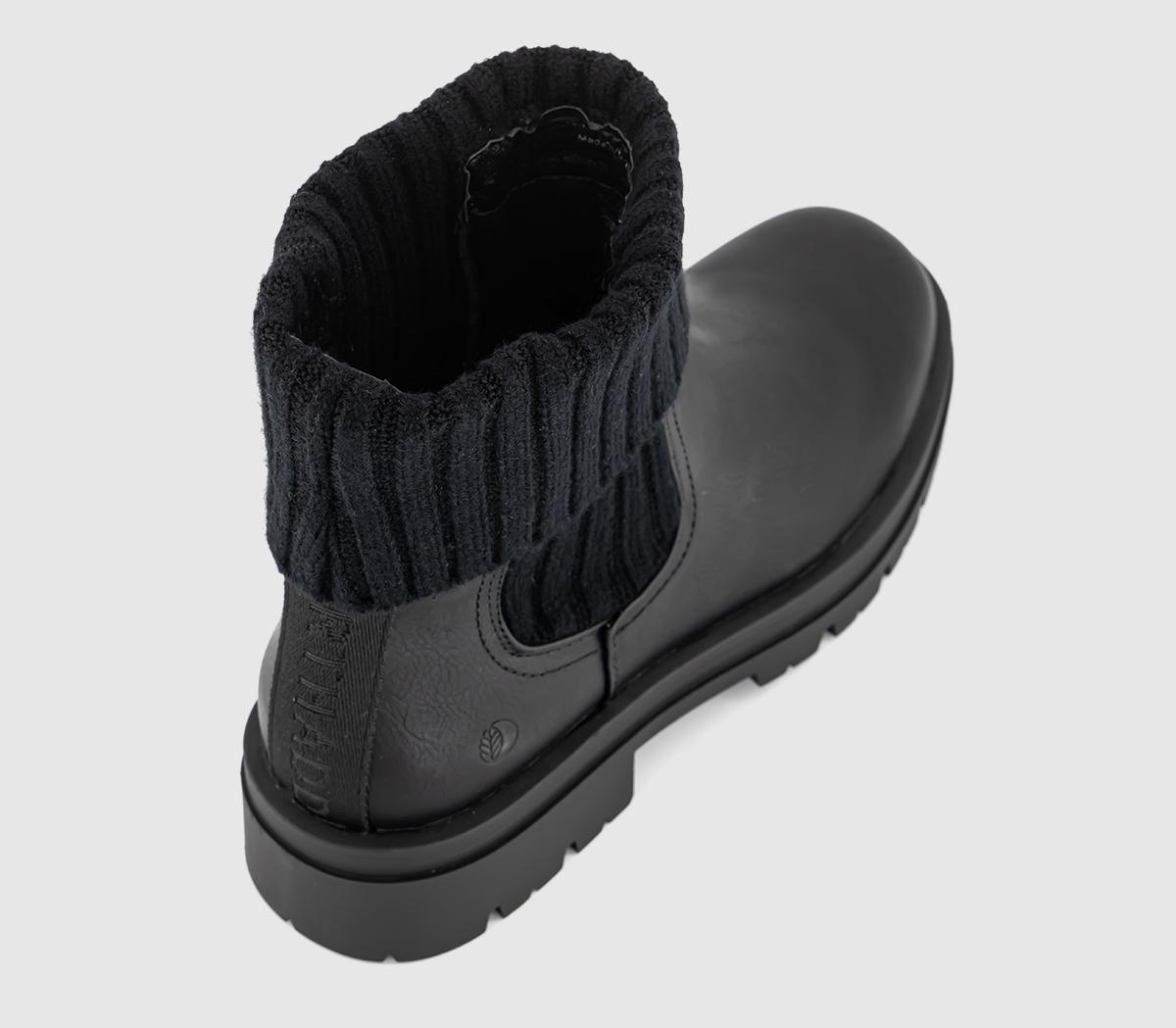 EARTHADDICTEarth Addict Orchid Folded Cuff Chelsea BootsBlack