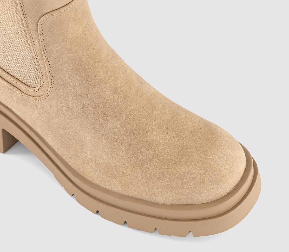 EARTHADDICTEarth Addict Violet Platform Elastic BootsBeige