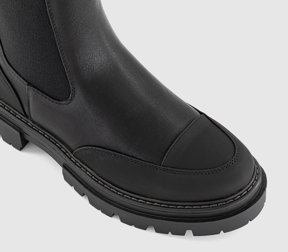 OFFICEAdda Chunky Toe Cap Ankle BootsBlack
