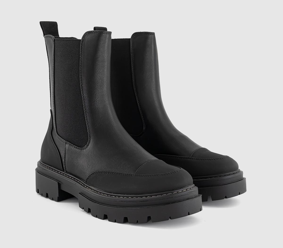 OFFICEAdda Chunky Toe Cap Ankle BootsBlack