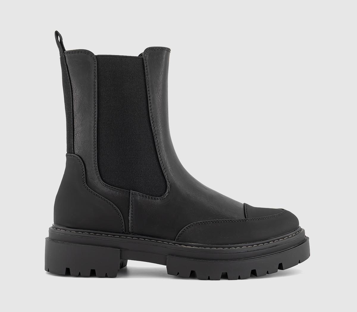 OFFICEAdda Chunky Toe Cap Ankle BootsBlack