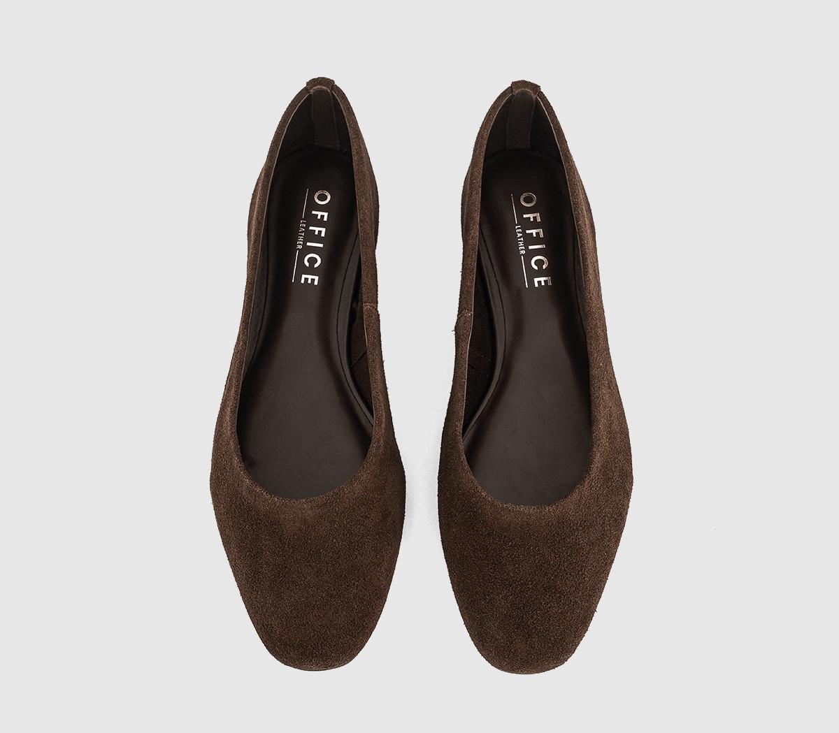 OFFICEFairies Leather Ballet PumpsBrown Suede